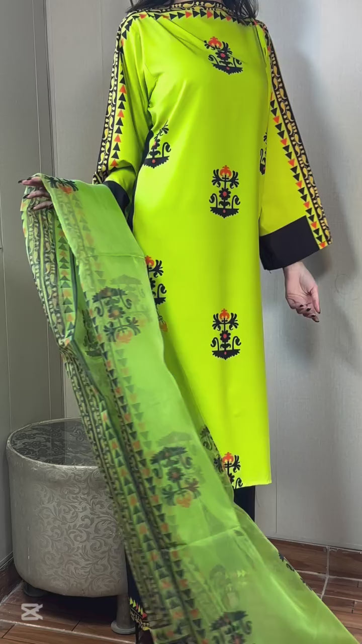 MJ-126 Vibrant Lime Green